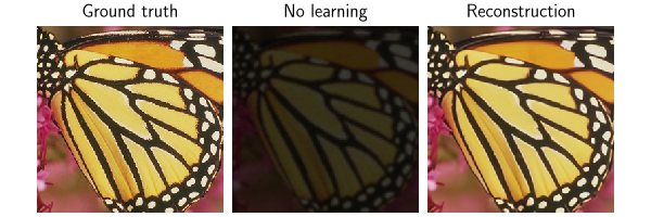 Ground truth, No learning, Reconstruction