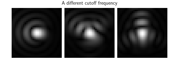 A different cutoff frequency