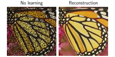 No learning, Reconstruction