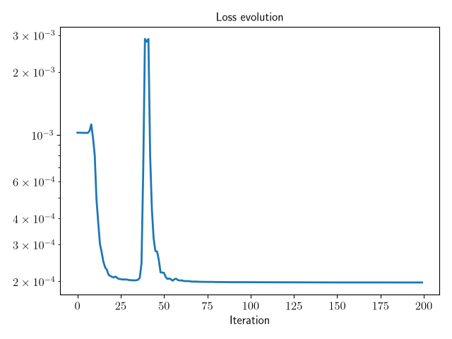 Loss evolution