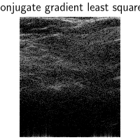 Conjugate gradient least squares